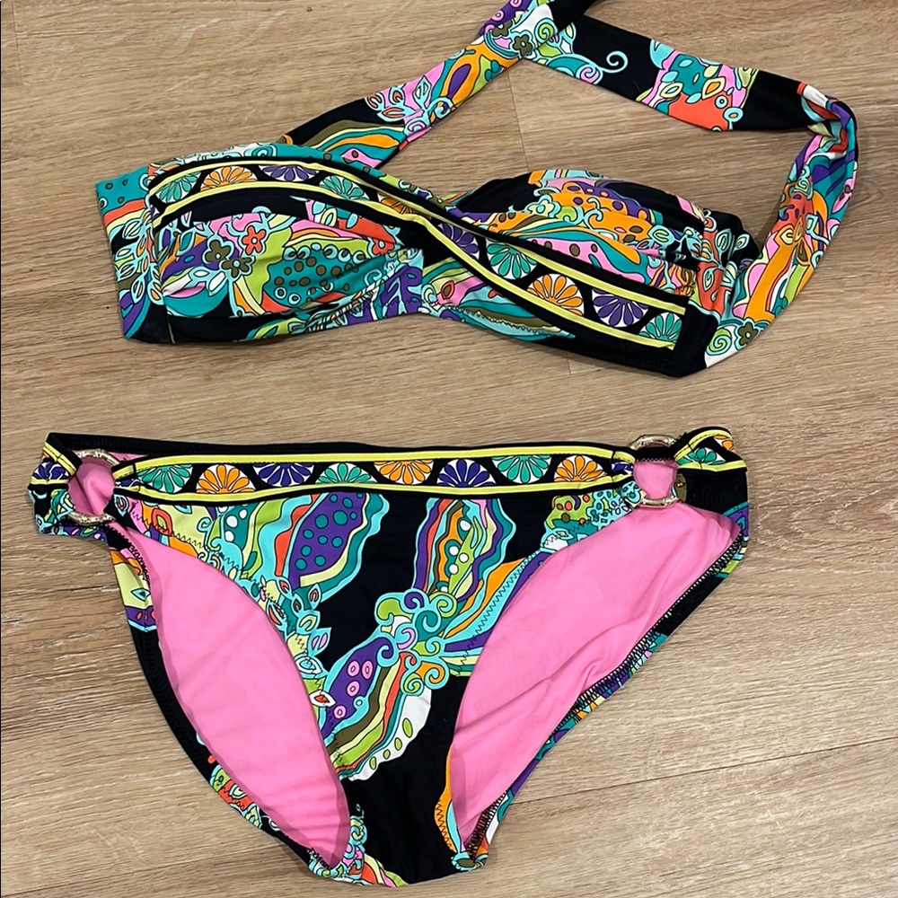 Trina Turk Patterned Bikini Set